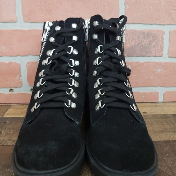 Charles David Rocky Lace-Up Suede Boots size 6